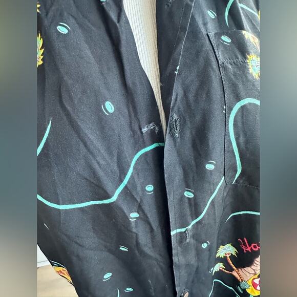 Vintage Hawaiian Shirt Hard Rock Cafe Honolulu Hawaii Xs Fit Retro Style - Picture 6 of 10